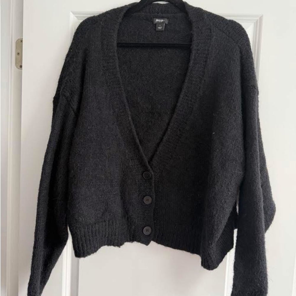 Nasty Gal Black V-Neck Cardigan